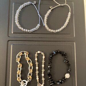Lot of Five Bracelets